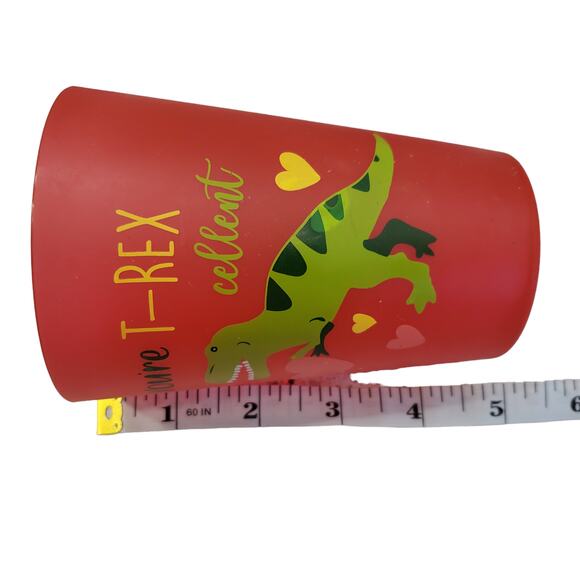 Dinosaur TREX Heart Cups Bundle 6 Cups You're TREXcellent Dino Table Decor - Picture 7 of 8